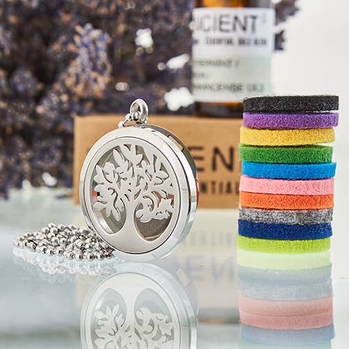 Ancient Wisdom - Aromatherapy Necklace-Tree of Life 30mm