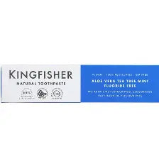 Kingfisher Natural Toothpaste Aloe Vera Tea Tree Mint Fluoride Free 100ml