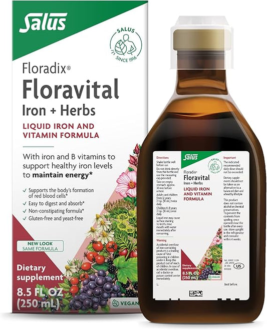 Floradix Floravital Liquid Iron & Vitamin Formula 500ml