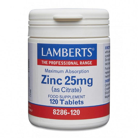 Zinc 25mg (as Citrate) x 120