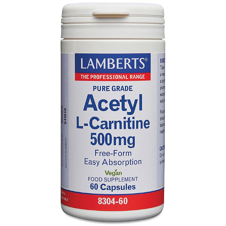 Acetyl L-Carnitine 500mg 60s