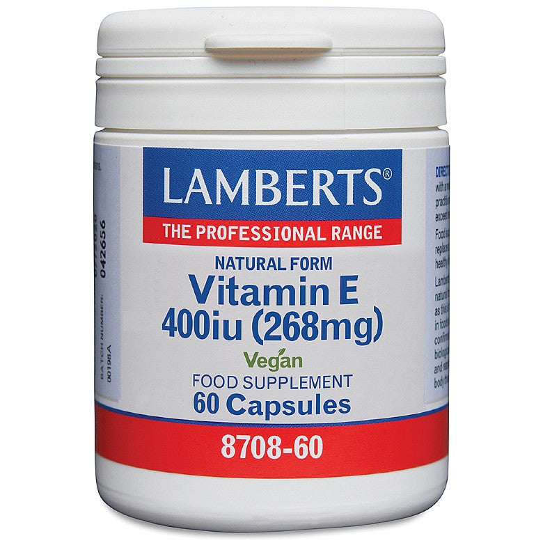 Natural Vitamin E 400iu (268mg) x 60