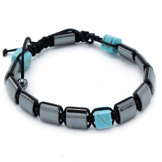 Magnetic Hematite Turquoise bracelet