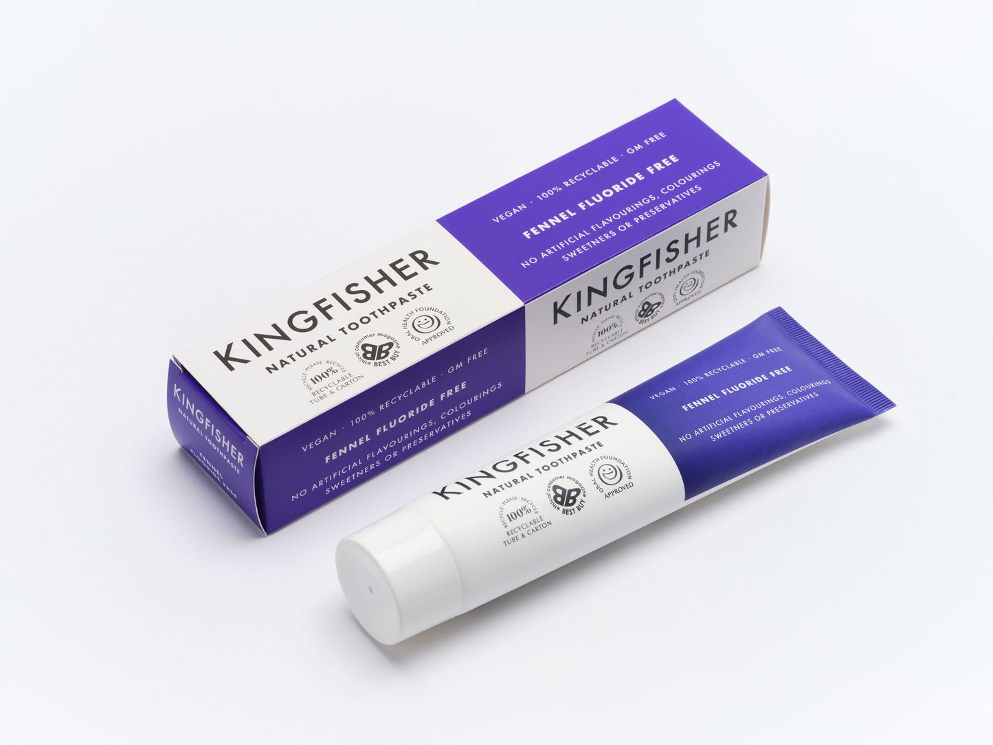 Kingfisher Natural Toothpaste Fennel Fluoride Free 100ml