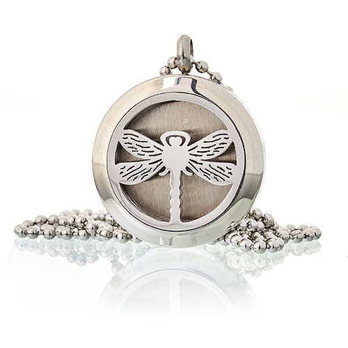Ancient Wisdom - Aromatherapy Necklace - Dragonfly 25mm