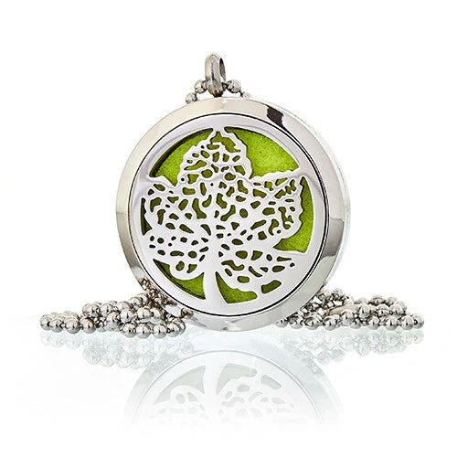 Ancient Wisdom - Aromatherapy Necklace - Leaf 30mm