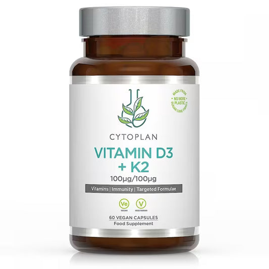 Cytoplan Vitamin D3 + K2 (Vegan) 60's